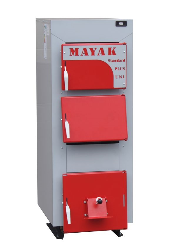 Твердопаливний універсальний котел з комбінованими колосниками Маяк АОТ-16 STANDARD PLUS UNI